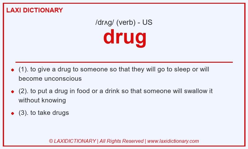 Definition drug in American English