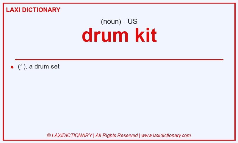 Definition drum kit in American English
