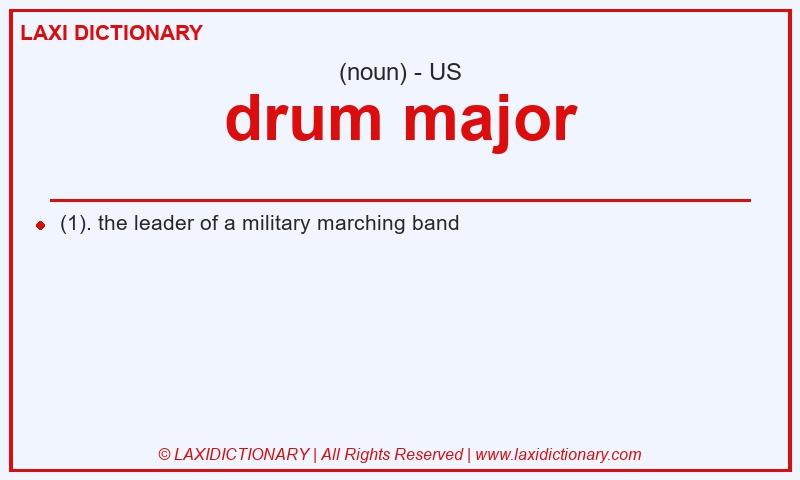 Definition drum major in American English