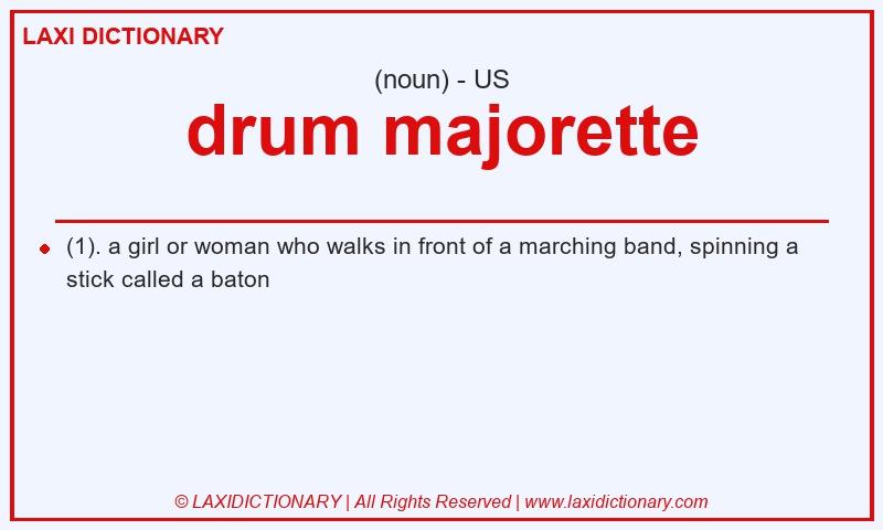 Definition drum majorette in American English