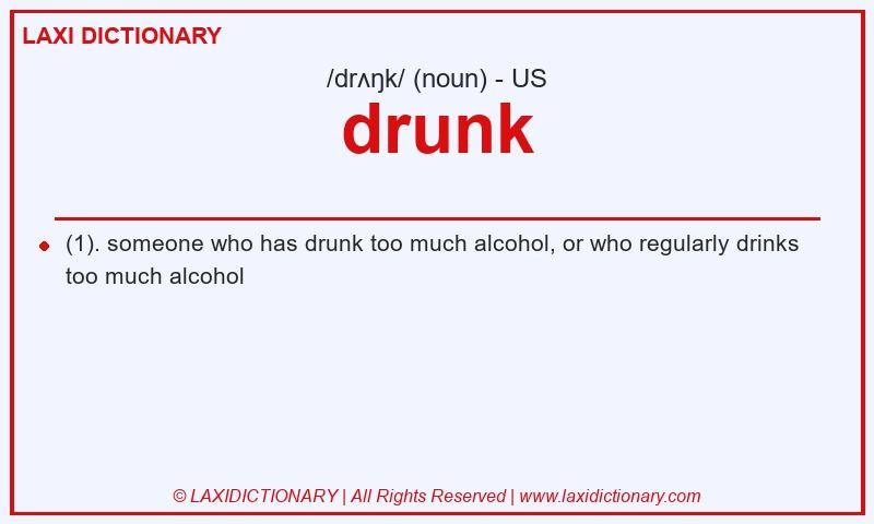 Definition drunk in American English