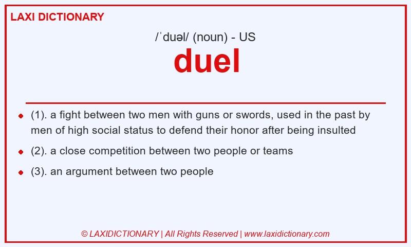 Definition duel in American English