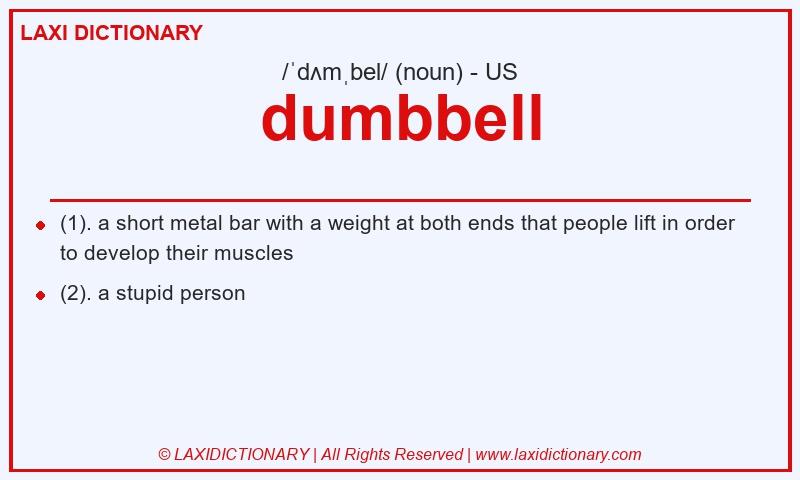 Definition dumbbell in American English