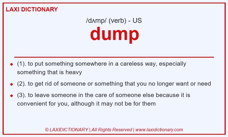 Definition dump in American English