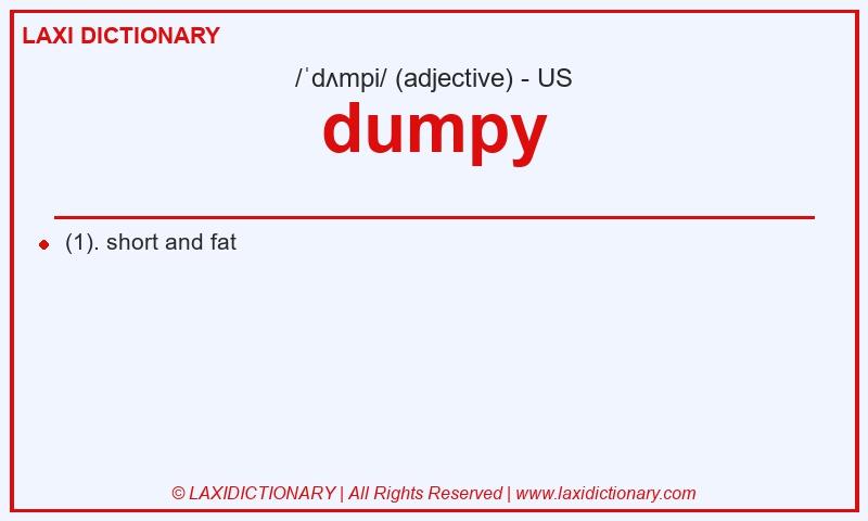 Definition dumpy in American English