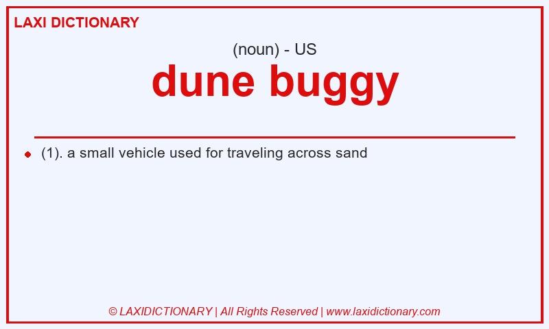 Definition dune buggy in American English