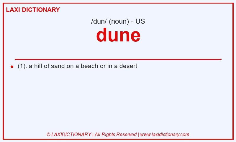 Definition dune in American English