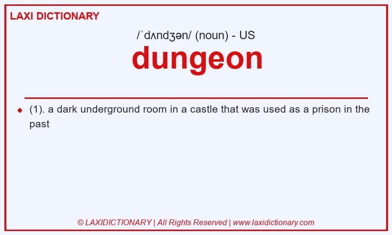 Definition dungeon in American English