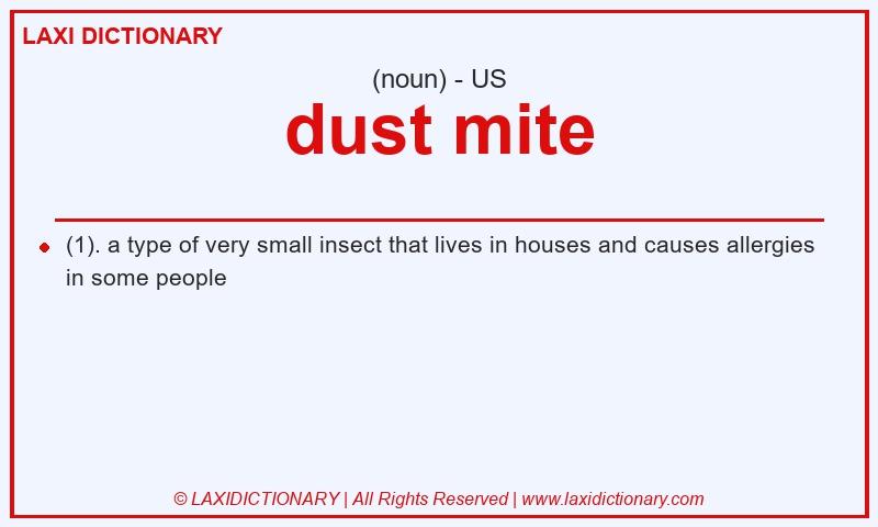 Definition dust mite in American English