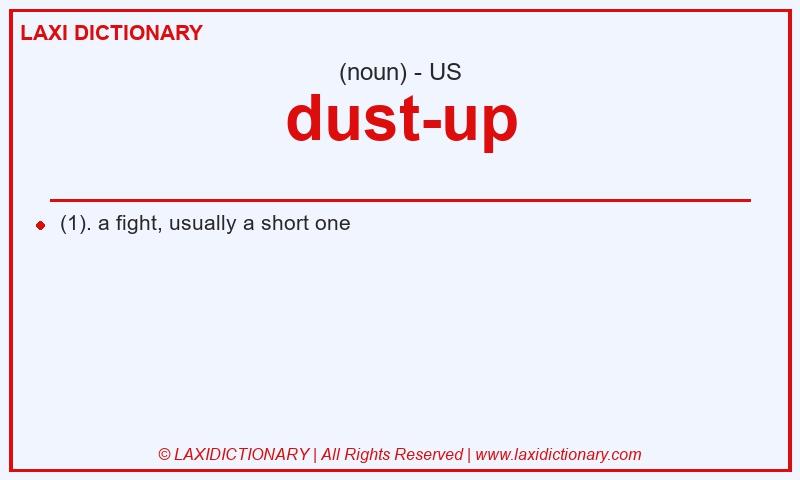 Definition dust-up in American English