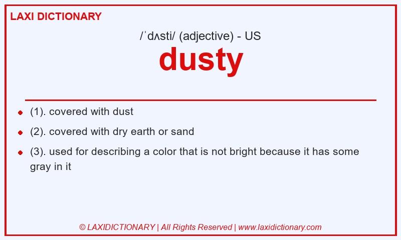 Definition dusty in American English