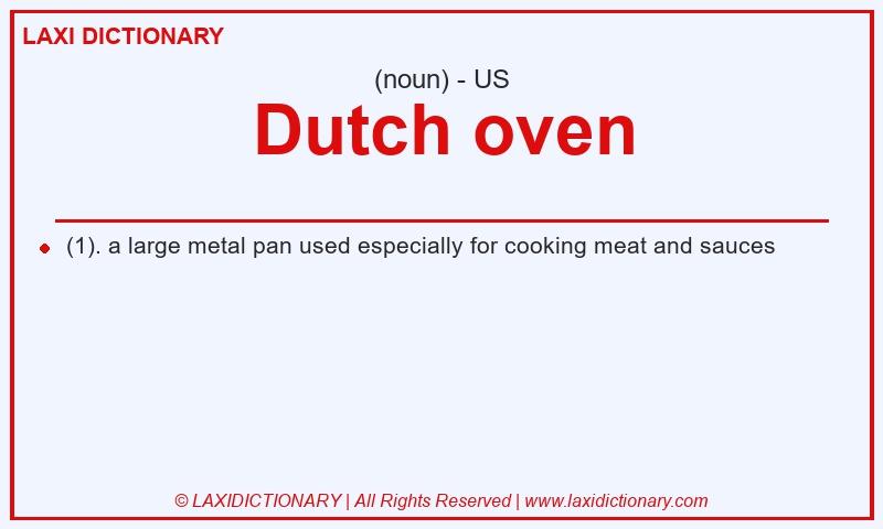 Definition Dutch oven in American English