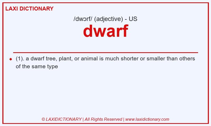 Definition dwarf in American English