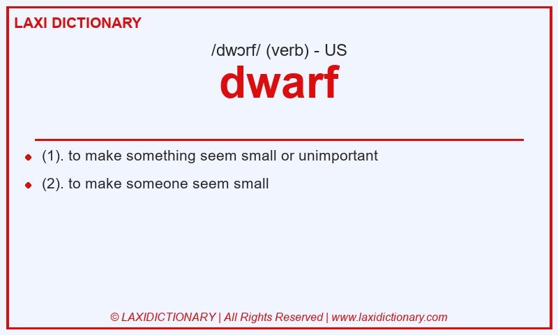 Definition dwarf in American English