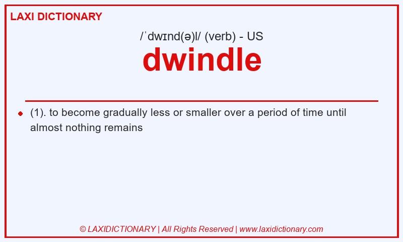 Definition dwindle in American English