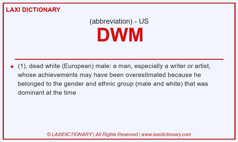 Definition DWM in American English