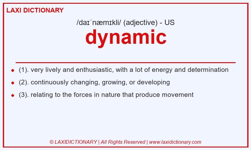 Definition dynamic in American English