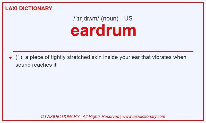 Definition eardrum in American English