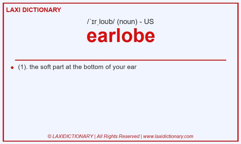 Definition earlobe in American English