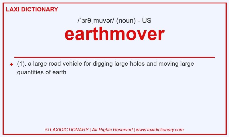 Definition earthmover in American English
