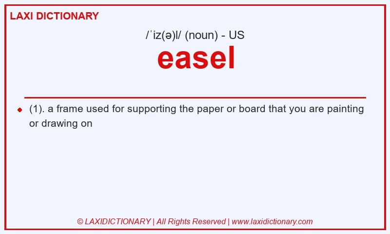 Definition easel in American English
