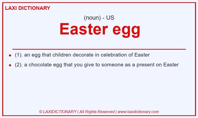 Definition Easter egg in American English