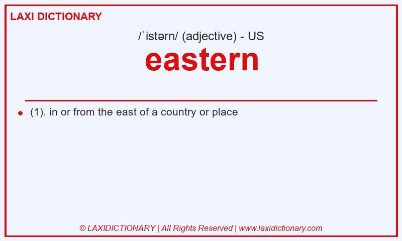 Definition eastern in American English