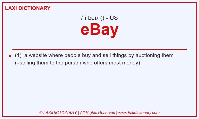 Definition eBay in American English
