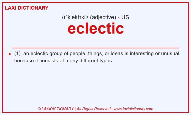 Definition eclectic in American English