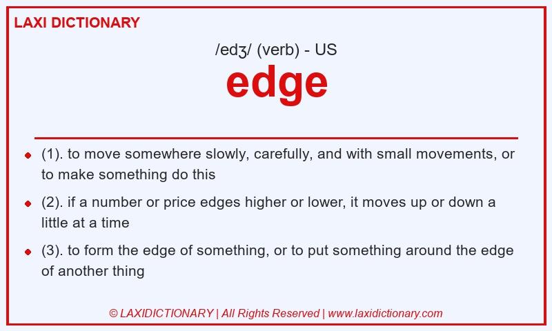 Definition edge in American English