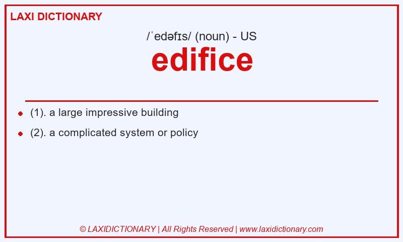 Definition edifice in American English