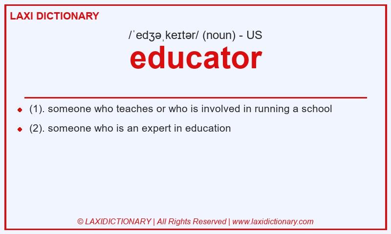 Definition educator in American English