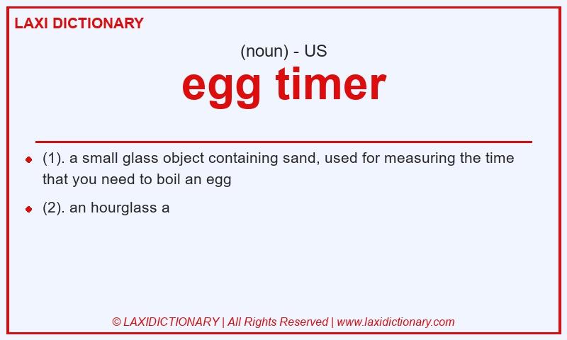 Definition egg timer in American English