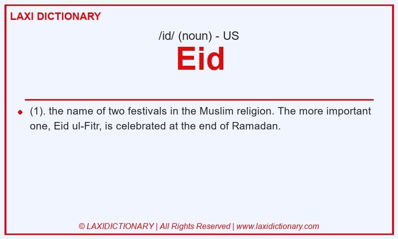 Definition Eid in American English