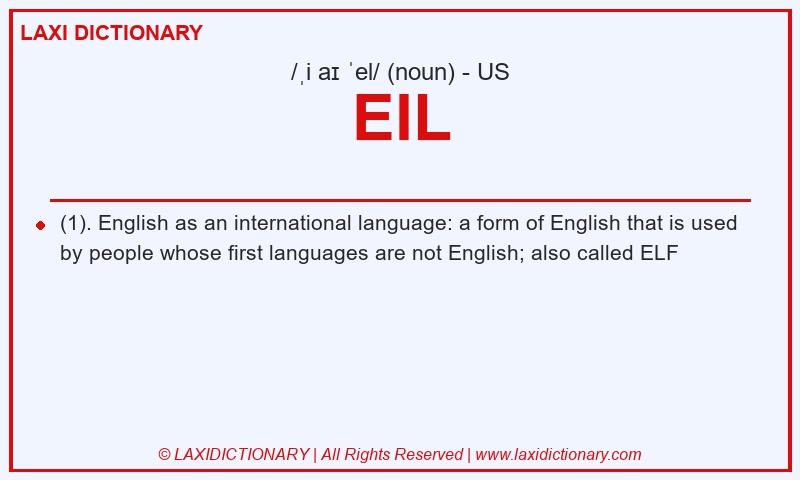 Definition EIL in American English