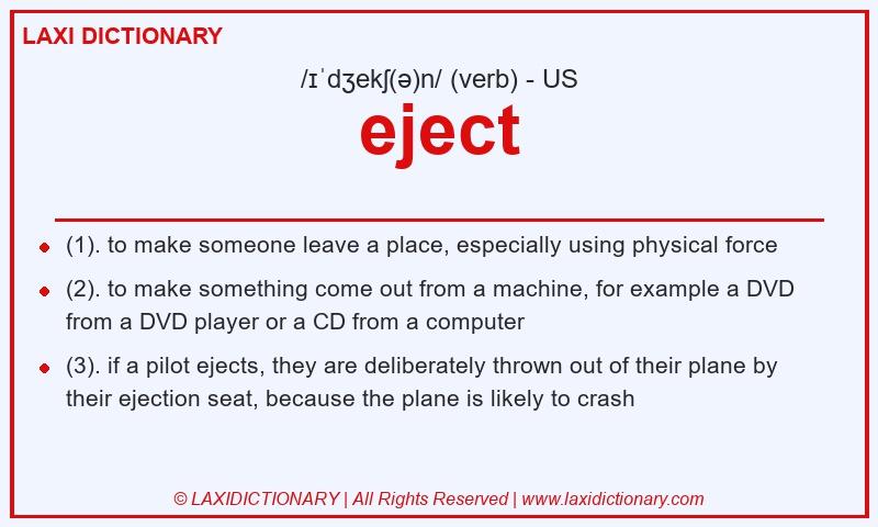 Definition eject in American English