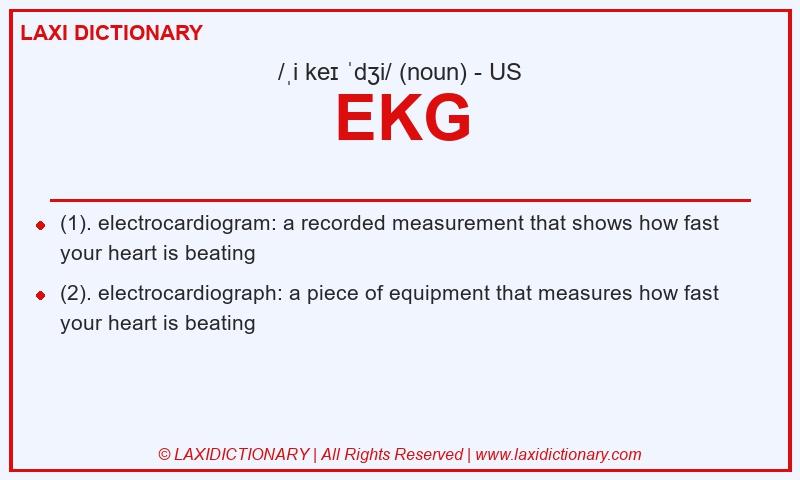 Definition EKG in American English