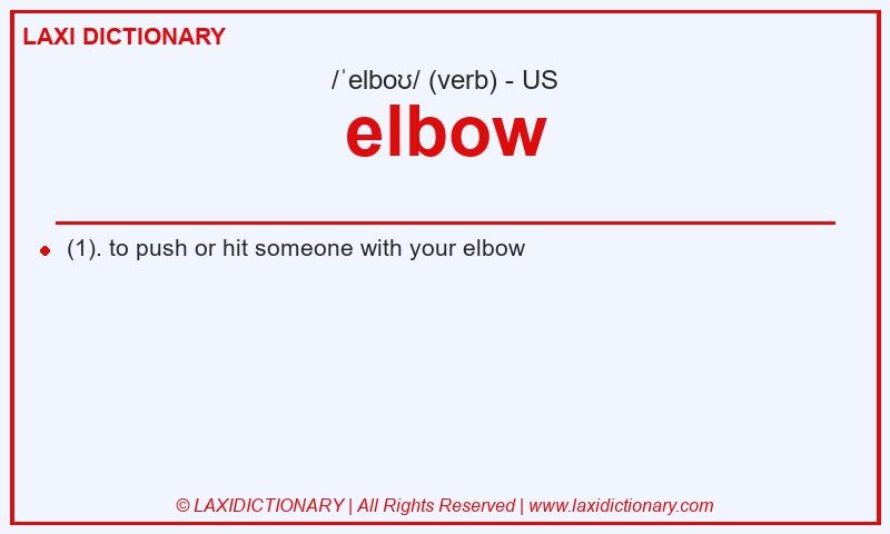 Definition elbow in American English