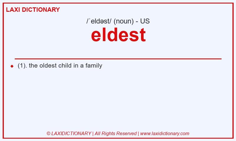 Definition eldest in American English