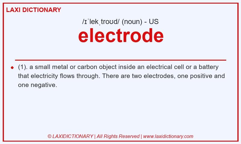 Definition electrode in American English