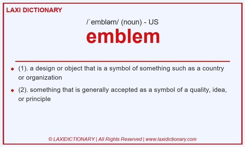 Definition emblem in American English