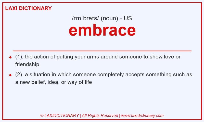 Definition embrace in American English