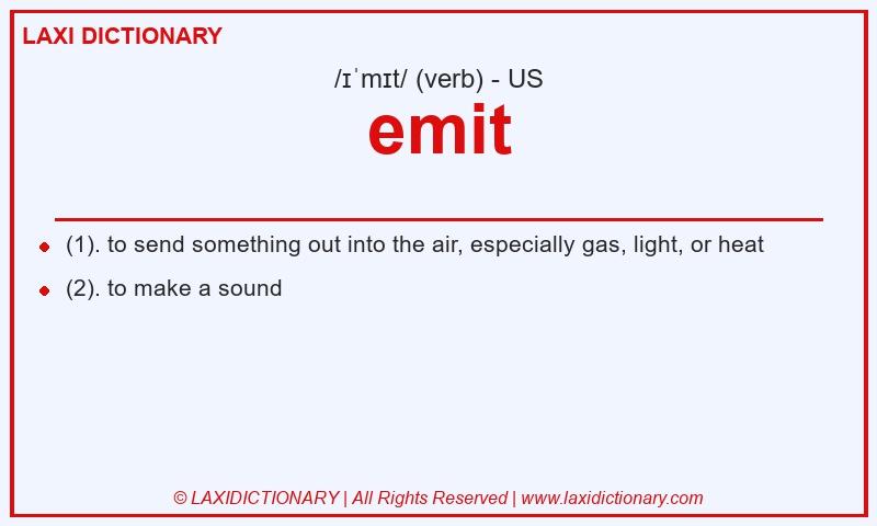 Definition emit in American English