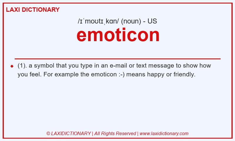 Definition emoticon in American English