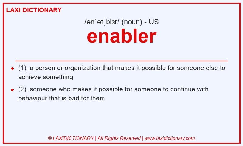 Definition enabler in American English