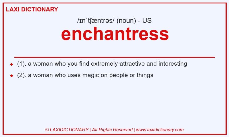 Definition enchantress in American English