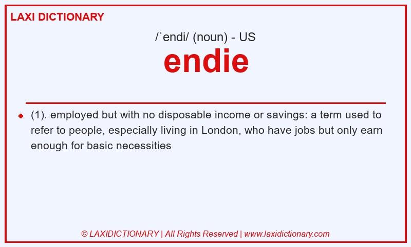 Definition endie in American English