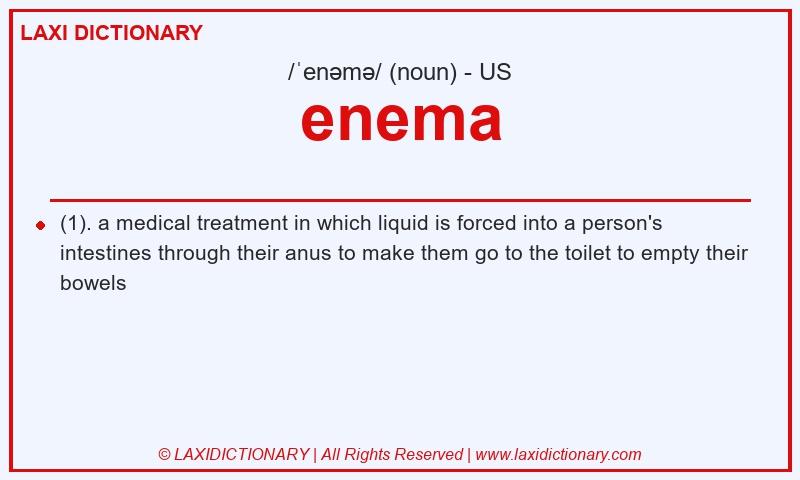 Definition enema in American English