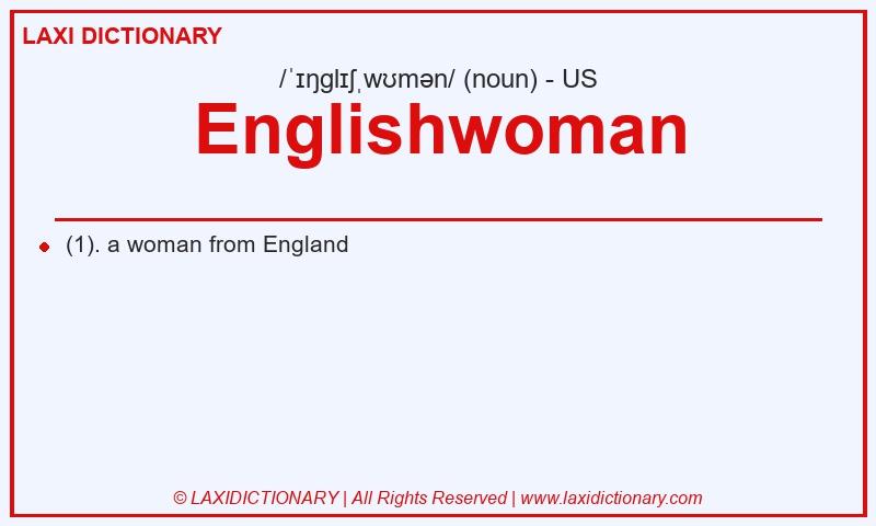 Definition Englishwoman in American English
