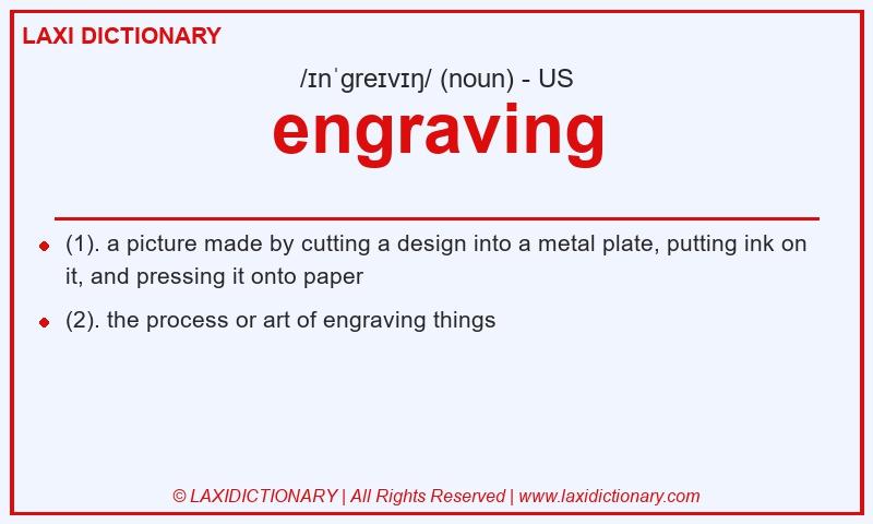 Definition engraving in American English